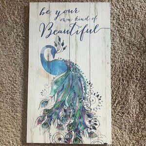 Peacock Wooden Wall Decoration